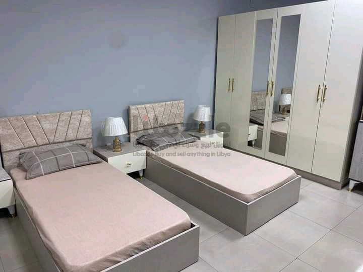 غرفة نوم فردية موديلات 2024 موديل  » k6تتكون من 6قطعةمن اجواد أنواع الخشب التركي 🇹🇷